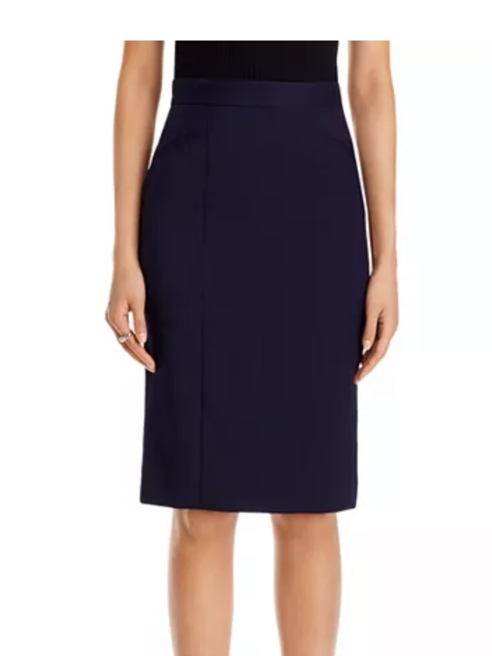BOSS Hugo Boss “Vanorda2”  Navy Blue Wool Pencil Skirt